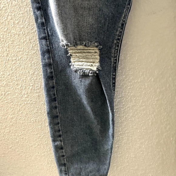 TOPSHOP High Waist Ankle Grazer Ripped Knee Skinny Moto Jamie Jeans Size 14 NWT - Picture 8 of 8